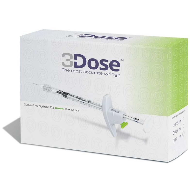 3Dose - 1,0 ml Spritze, 125 Green, 10stk.